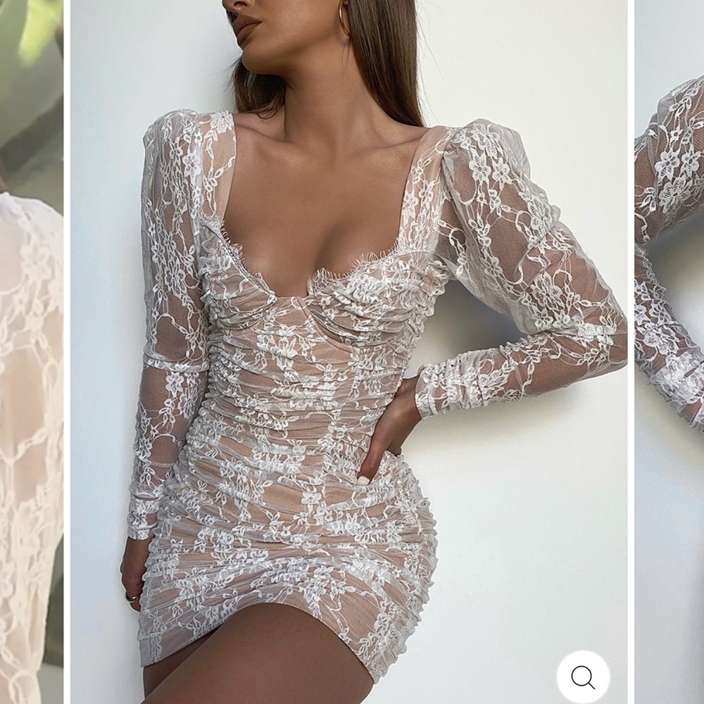 PREM white mini dress